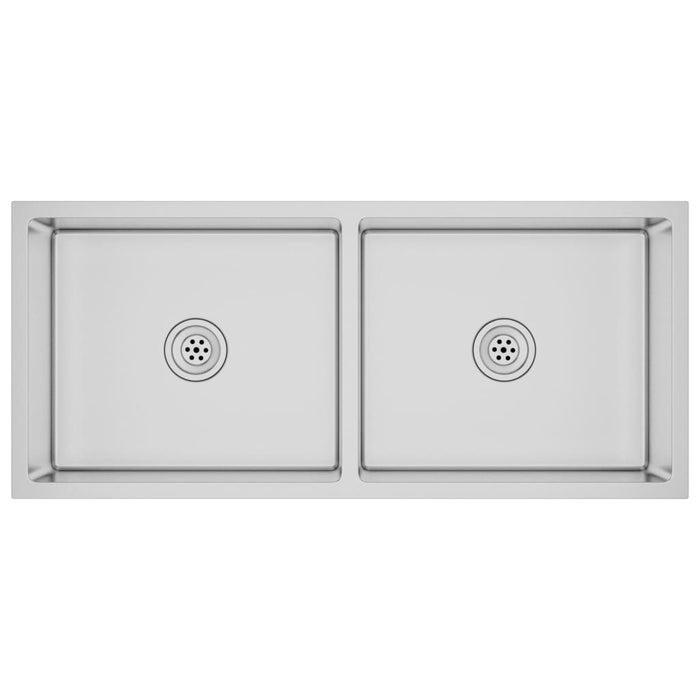 Lavello da cucina fatto a mano in acciaio inox 02_0002473