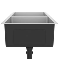 Lavello da Cucina Lavorato a Mano in Acciaio Inox 51524