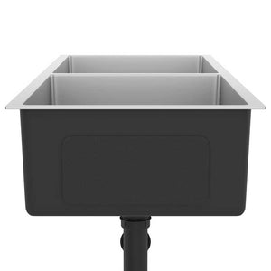 Lavello da Cucina Lavorato a Mano in Acciaio Inox 51524