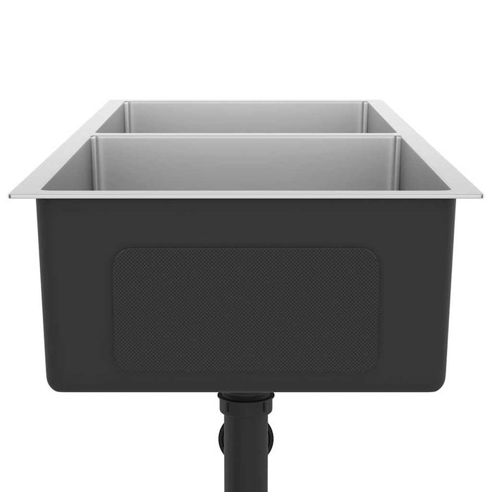 Lavello da Cucina Lavorato a Mano in Acciaio Inox 51524