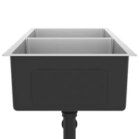 Lavello da Cucina Lavorato a Mano in Acciaio Inox cod mxl 43268