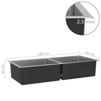 Lavello da cucina fatto a mano in acciaio inox 02_0002473