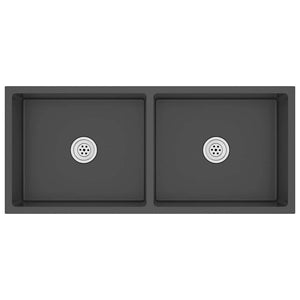 Lavello da Cucina Artigianale Nero in Acciaio Inox cod mxl 51738