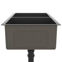 Lavello da Cucina Artigianale Nero in Acciaio Inox 51525