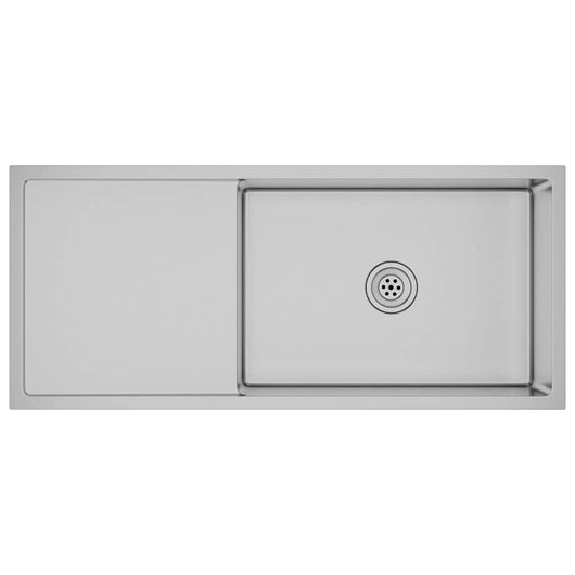 Lavello da Cucina Lavorato a Mano in Acciaio Inox 51526