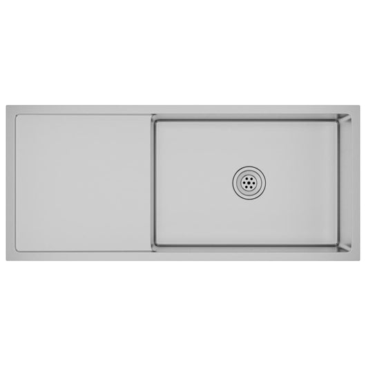 Lavello da cucina fatto a mano 100 x 44 cm acciaio inox argento 02_0002475