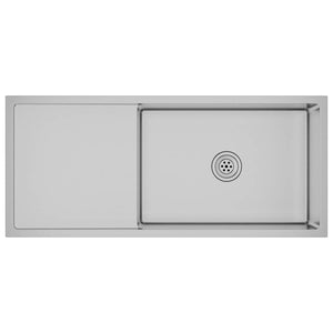 Lavello da Cucina Lavorato a Mano in Acciaio Inox cod mxl 49287