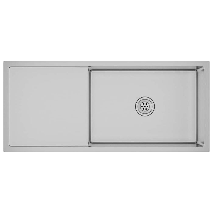 Lavello da Cucina Lavorato a Mano in Acciaio Inox cod mxl 49287