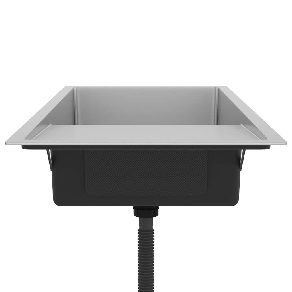 Lavello da Cucina Lavorato a Mano in Acciaio Inox 51526