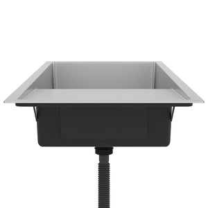 Lavello da Cucina Lavorato a Mano in Acciaio Inox 51526