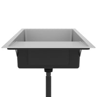 Lavello da Cucina Lavorato a Mano in Acciaio Inox cod mxl 49287