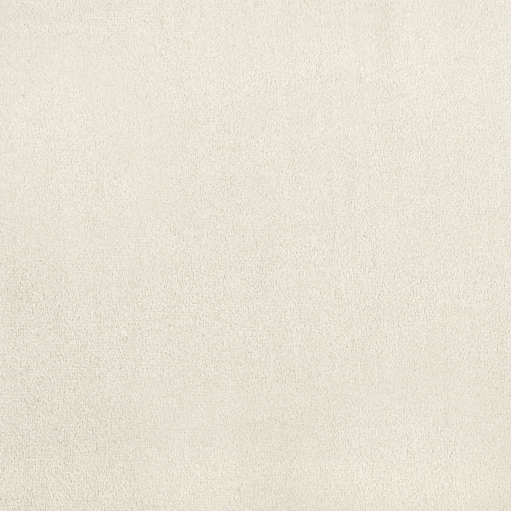 Sedie da Pranzo 2 pz Bianco Crema in Velluto 325677