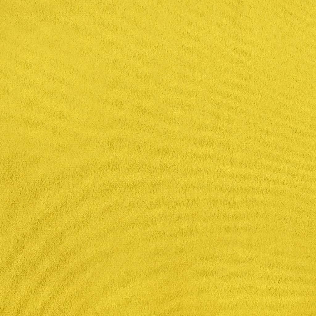 Sedie da Pranzo 4 pz Giallo Senape in Velluto 325686