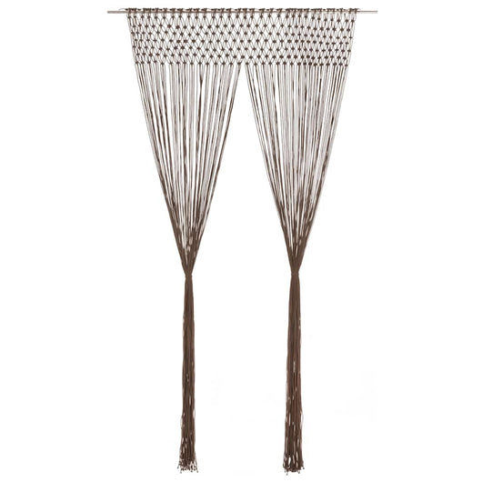 Tenda MacramÃ¨ Grigio Talpa 140x240 cm in Cotone cod mxl 68942