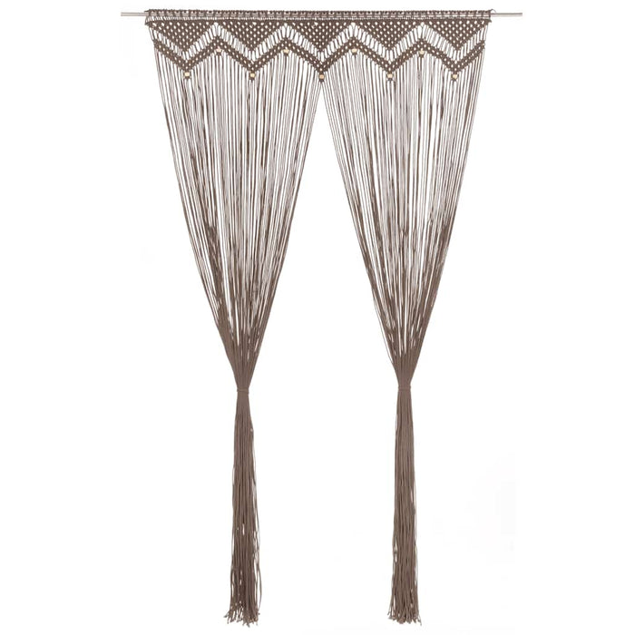 Tenda Macramè Grigio Talpa 140x240 cm in Cotone 323980