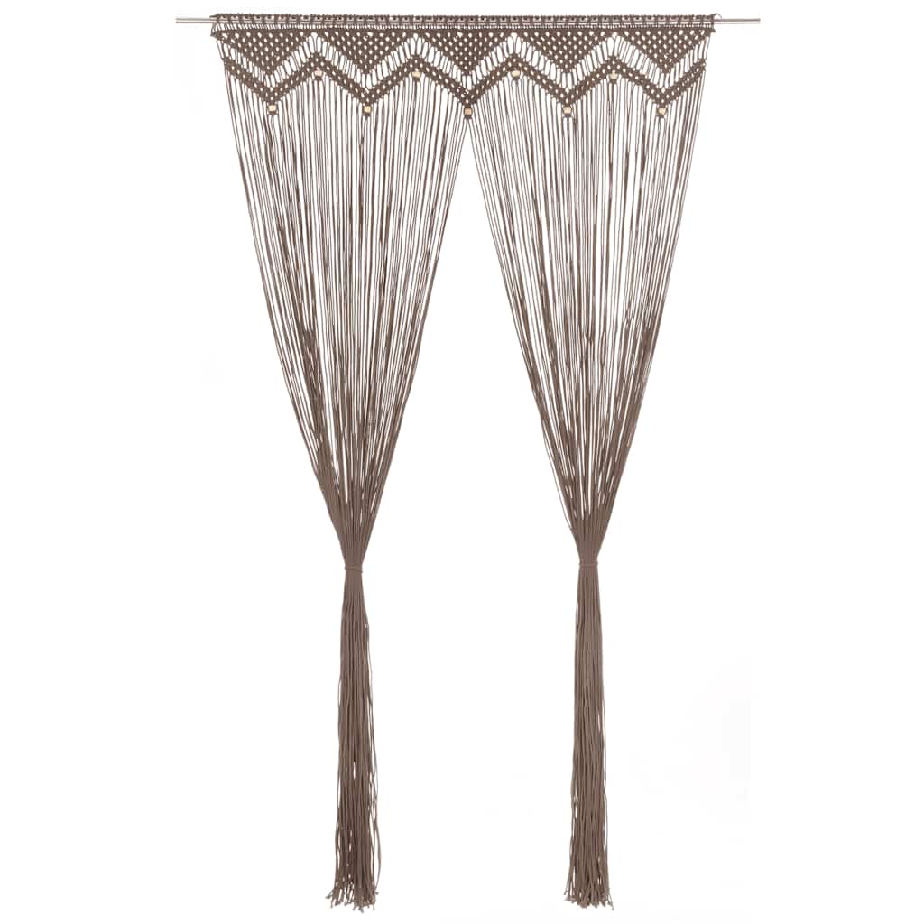 Tenda MacramÃ¨ Grigio Talpa 140x240 cm in Cotone cod mxl 68109