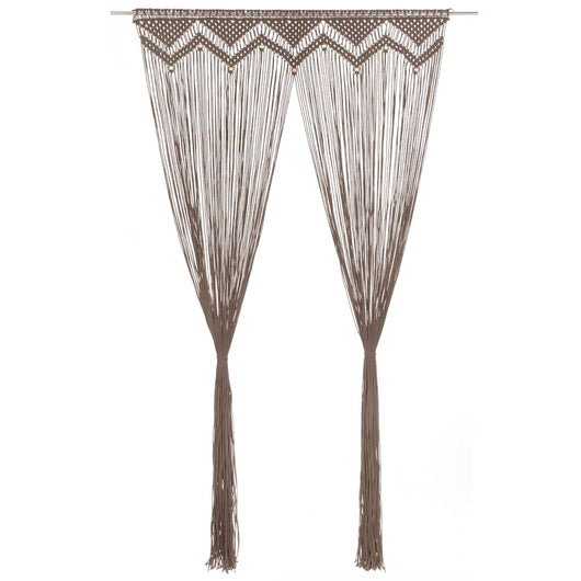 Tenda MacramÃ¨ Grigio Talpa 140x240 cm in Cotone cod mxl 68109