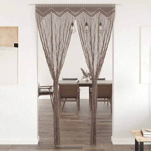 Tenda Macramè Grigio Talpa 140x240 cm in Cotone 323980