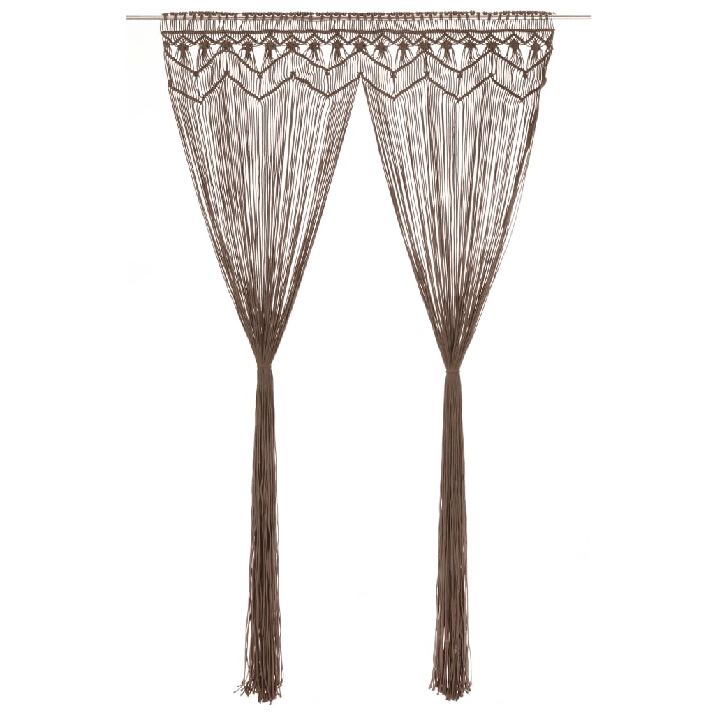 Tenda MacramÃ¨ Grigio Talpa 140x240 cm in Cotone cod mxl 69000