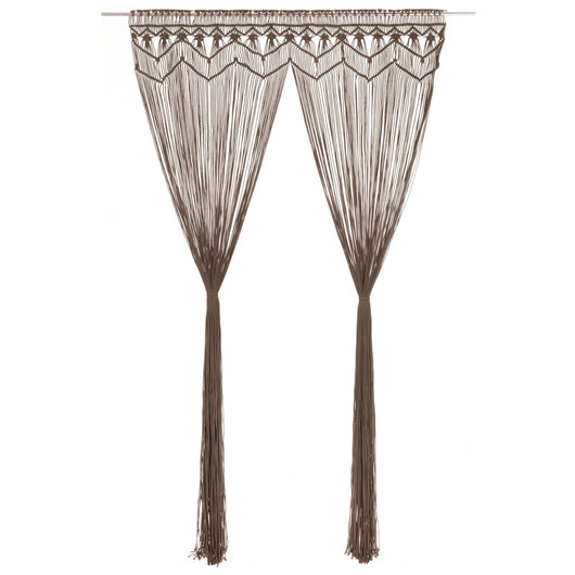 Tenda MacramÃ¨ Grigio Talpa 140x240 cm in Cotone cod mxl 69000