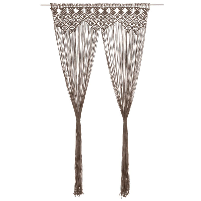 Tenda MacramÃ¨ Grigio Talpa 140x240 cm in Cotone cod mxl 77883