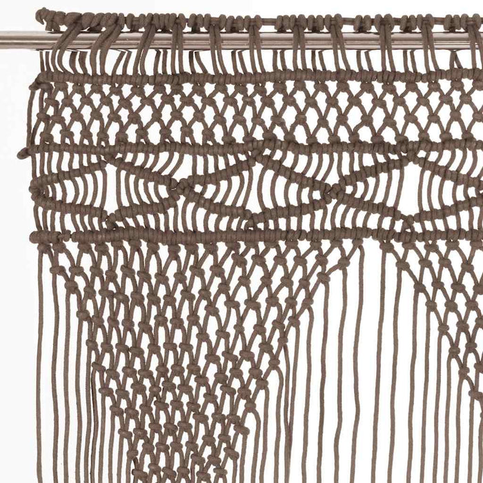 TendaMacramÃ¨ Grigio Talpa 140x240 cm in Cotonecod mxl 71445