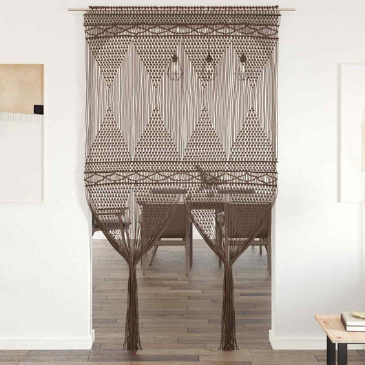 Tenda Macramè Grigio Talpa 140x240 cm in Cotone 323984