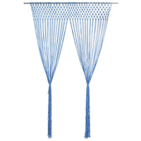 Tenda Macramè Blu 140x240 cm in Cotone 323985