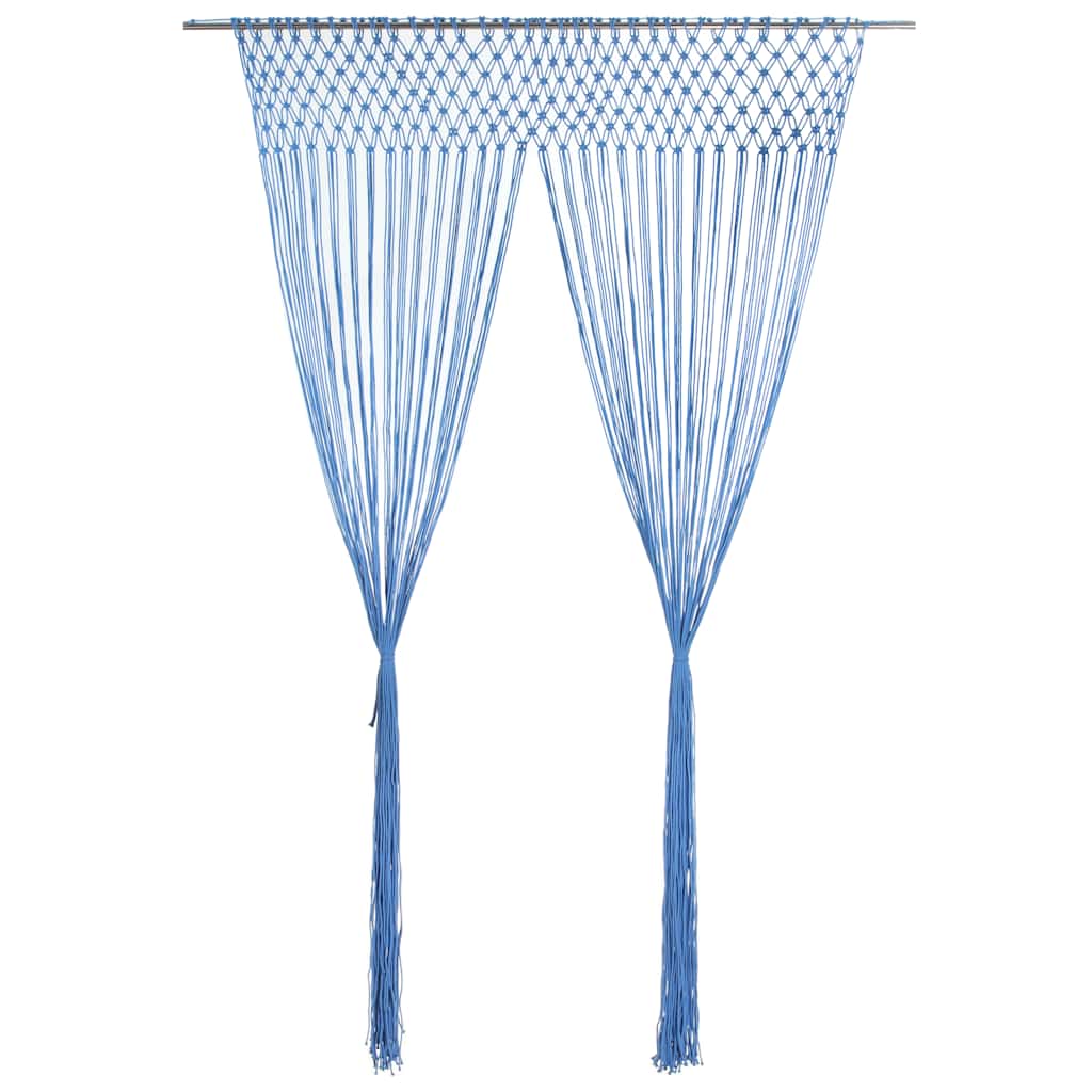 TendaMacramÃ¨ Blu 140x240 cm in Cotonecod mxl 95490