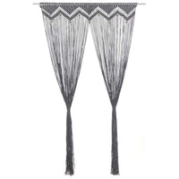 Tenda MacramÃ¨ Antracite 140x240 cm in Cotone  cod mxl 70087