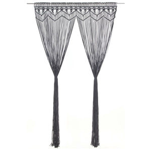 Tenda MacramÃ¨ Antracite 140x240 cm in Cotone  cod mxl 72937