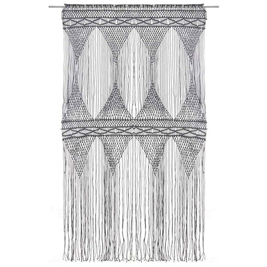 Tenda MacramÃ¨ Antracite 140x240 cm in Cotone  cod mxl 67458