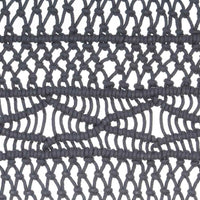 Tenda Macramè Antracite 140x240 cm in Cotone 323996