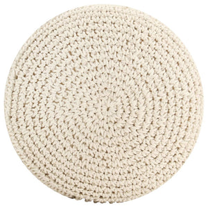 Pouf Lavorato a Mano in Macramé 45x30 cm in Cotone 324002
