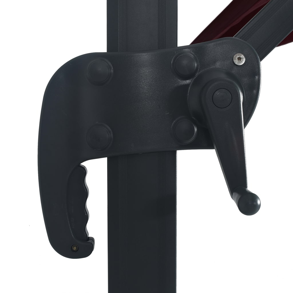 Ombrellone a Sbalzo con Luci LED Rosso BordÃ² 400x300 cm cod mxl 19191