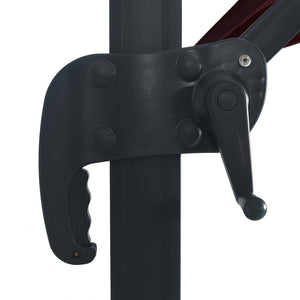 Ombrellone a Sbalzo con Luci LED Rosso BordÃ² 400x300 cm cod mxl 19191