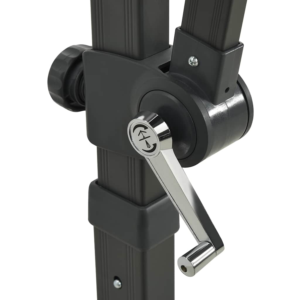 Ombrellone a Sbalzo con Palo e Luci a LED Sabbia 250 cm 312320