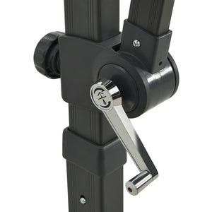 Ombrellone da giardino con palo laterale e luci LED 250 cm verde 02_0008542