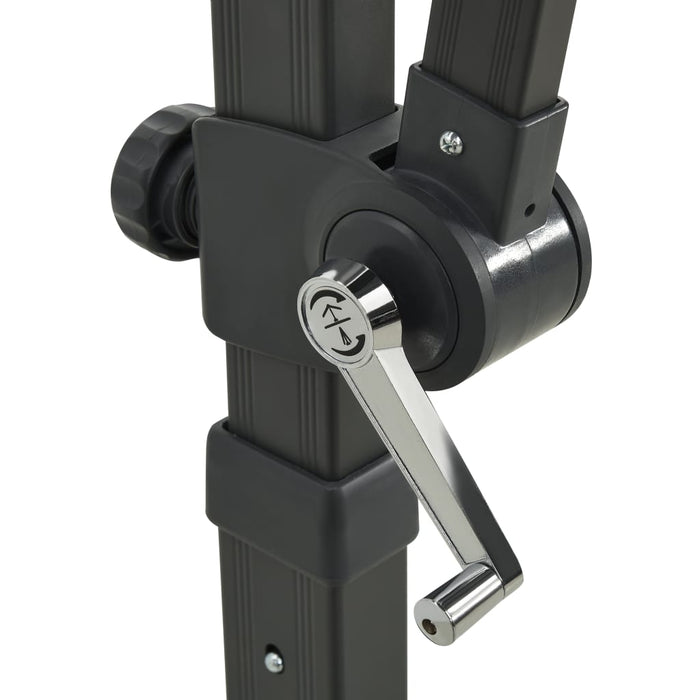 Ombrellone da giardino decentrato con palo e luci LED 250 cm antracite 02_0008514