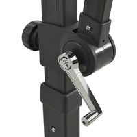 Ombrellone a Sbalzo con Palo e Luci a LED Nero 250 cm 312324