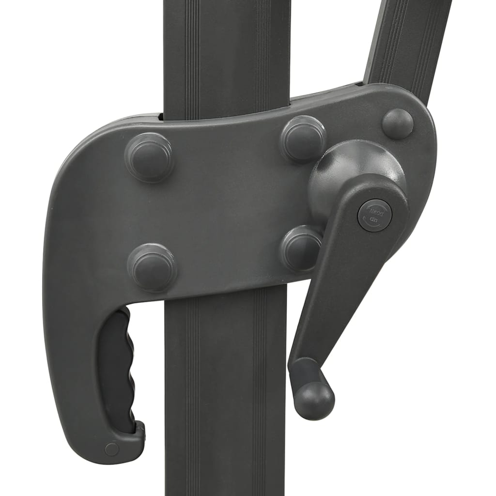 Ombrellone a Sbalzo con Palo e Luci a LED Azzurro 300 cm 312349