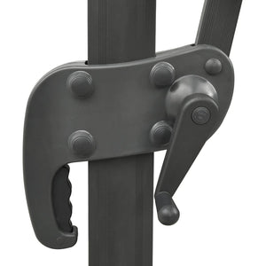 Ombrellone a Sbalzo con Palo e Luci a LED Azzurro 300 cm 312349