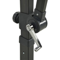 Ombrellone a Sbalzo con Doppia Copertura Antracite 250x250 cm cod mxl 19531