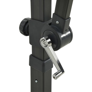 Ombrellone a Sbalzo con Doppia Copertura Antracite 250x250 cm cod mxl 19531