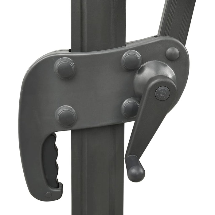 Ombrellone decentrato con doppio tetto 300 x 300 cm antracite 02_0008556