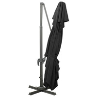 Ombrellone decentrato con doppio tetto nero 400 x 300 cm 02_0008569