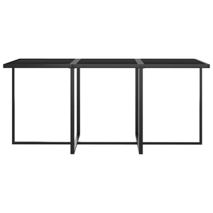 Set Pranzo da Giardino 11 pz con Cuscini in Polyrattan Grigio 313101