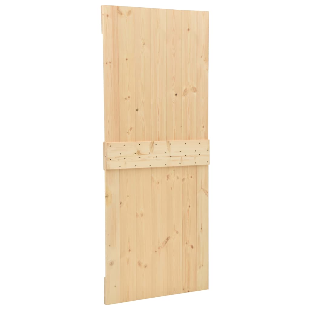 Porta Scorrevole con Set Hardware 80x210 cm in Legno di Pino 3057587