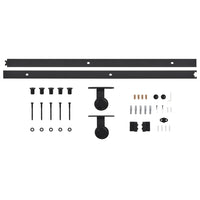 Porta Scorrevole con Set Hardware 90x210 cm in Legno di Pino 3057593