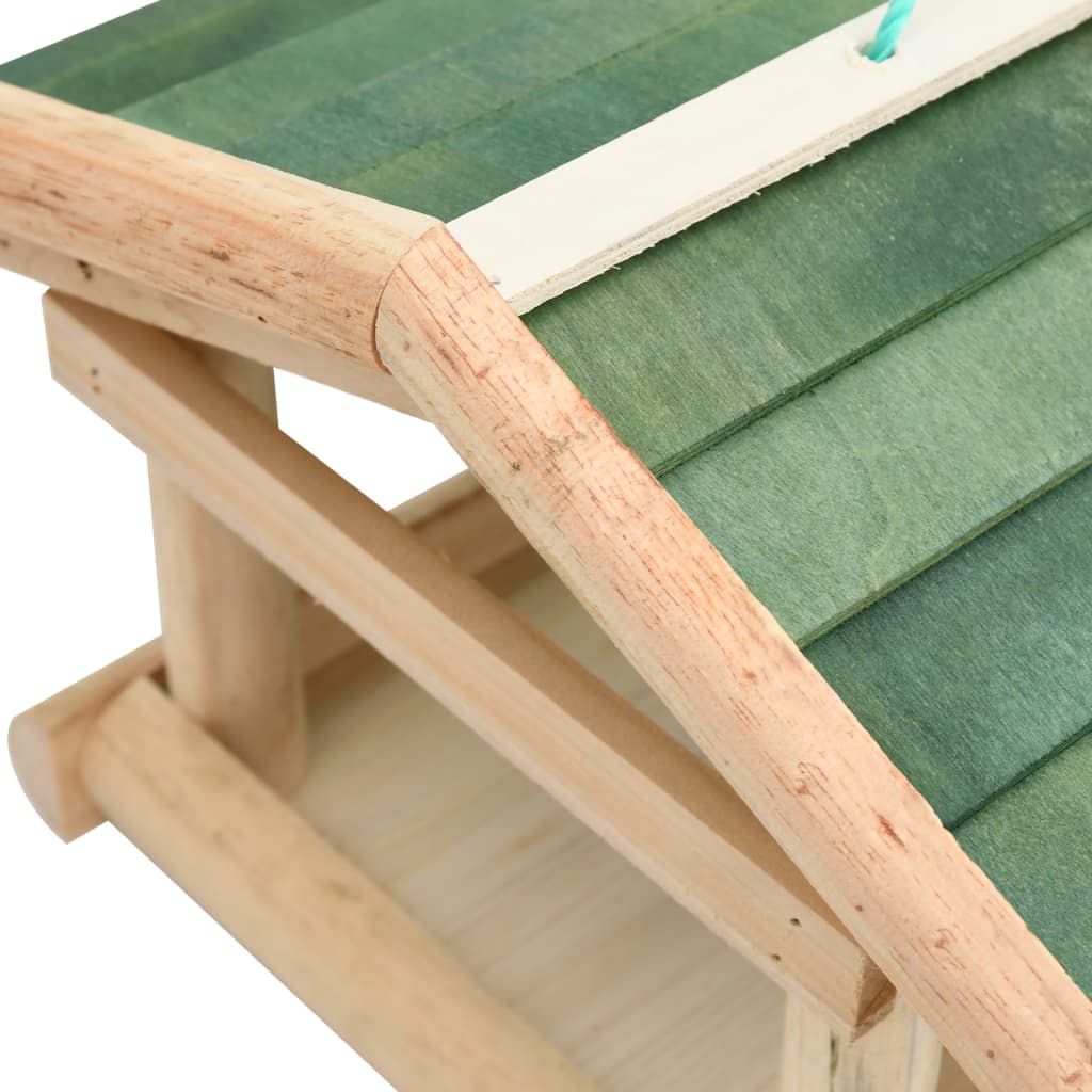 Mangiatoia per Uccelli in Legno Massello 35x29,5x21cm 314819